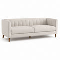 Divano 3 posti beige in poliestere rettangolare 190 x 85 x 83 cm